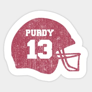 Brock Purdy 13 Helmet Sticker